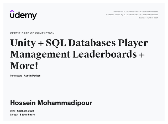 Unity + SQL Databases Player Management Leaderboards