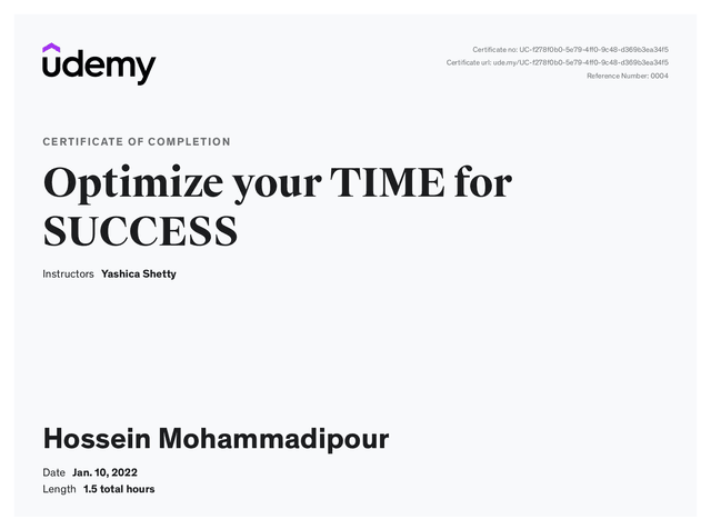 optimize your Time for SUCCESS